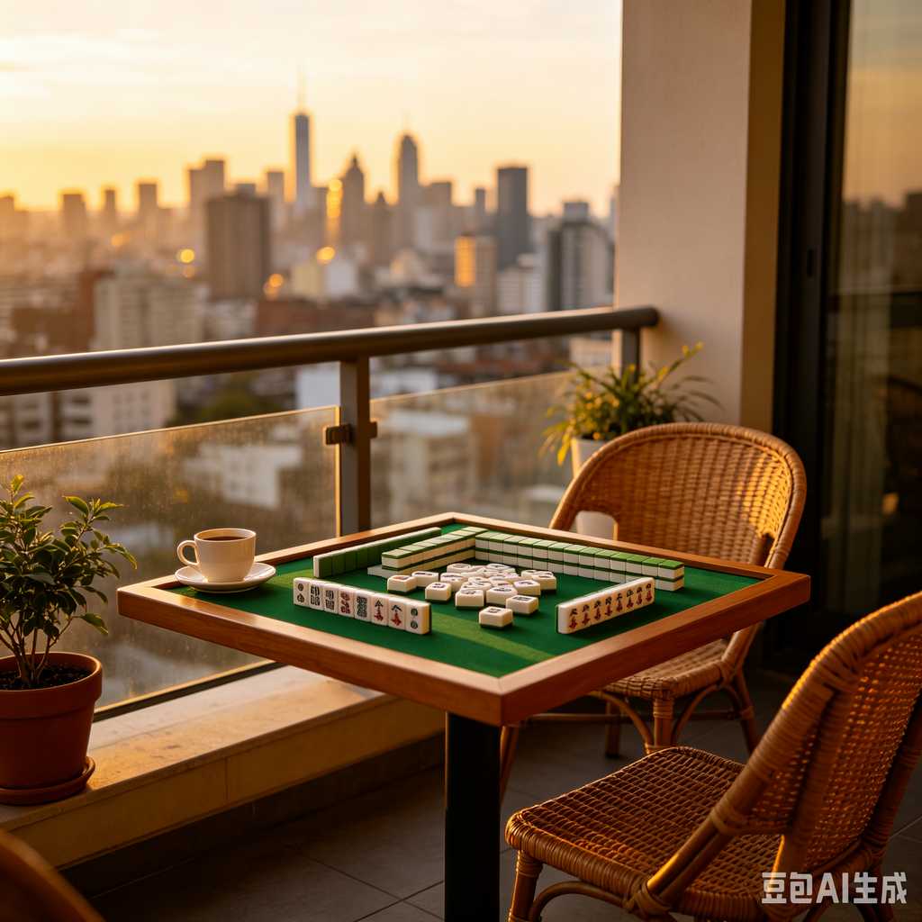 floral design mahjong set