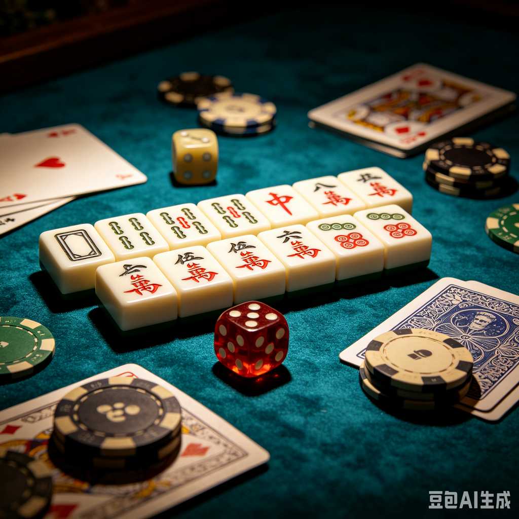 deep print mahjong set